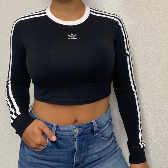 adidas cropped long sleeve